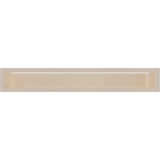 Krbová mriežka LUFT 9×60 cm, krémové, bez žalúzie